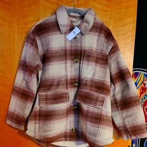 American Eagle flannel jacket with fleece lining